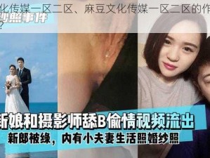 麻豆文化传媒一区二区、麻豆文化传媒一区二区的作品有哪些类型？