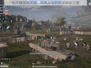 和平精英网页版：网络战场的和平共处之道