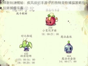 别样新玩法揭秘：疾风战纪手游中的独特宠物捕捉策略指南：玩转捕捉乐趣