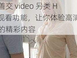 人善交 video 另类 HD 观看功能，让你体验高清画质的精彩内容