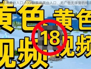 100款禁用黄台入口-100 款禁用黄台入口，无广告无弹窗的纯净体验