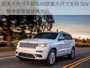 欧美大尺寸无码SUV(欧美大尺寸无码 SUV，畅享极致驾驶体验)