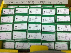 porin 40-porin 40 是什么物质？有什么作用？