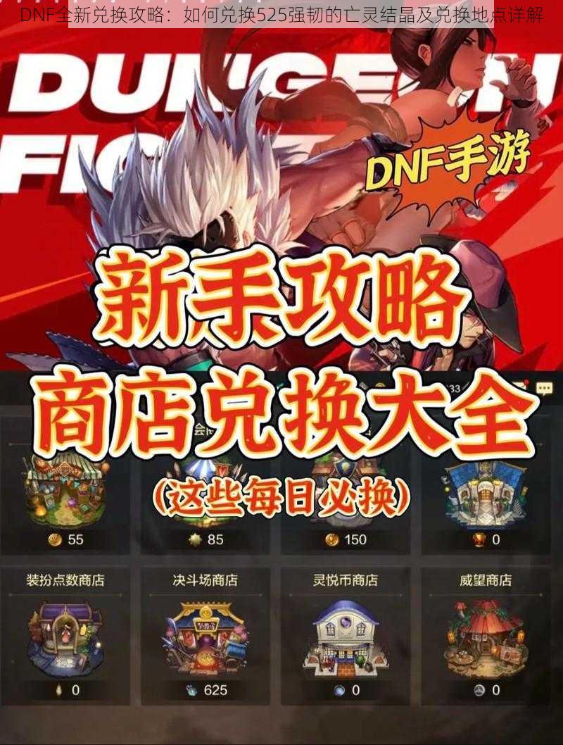 DNF全新兑换攻略：如何兑换525强韧的亡灵结晶及兑换地点详解