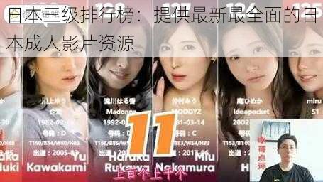 日本三级排行榜:提供最新最全面的日本成人影片资源