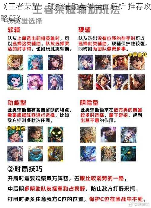 《王者荣耀:硬控辅助英雄全面解析 推荐攻略篇》