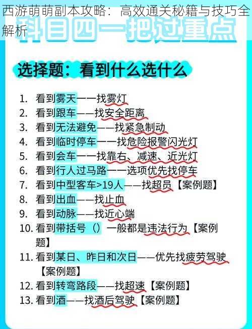 西游萌萌副本攻略：高效通关秘籍与技巧全解析