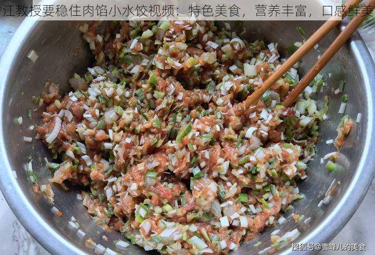 江教授要稳住肉馅小水饺视频：特色美食，营养丰富，口感鲜美