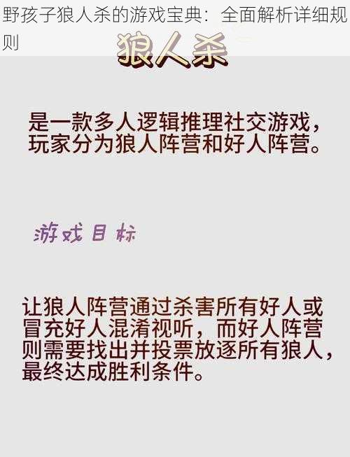 野孩子狼人杀的游戏宝典：全面解析详细规则