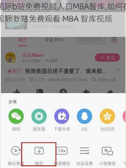 国际b站免费视频入口MBA智库,如何在国际 b 站免费观看 MBA 智库视频？