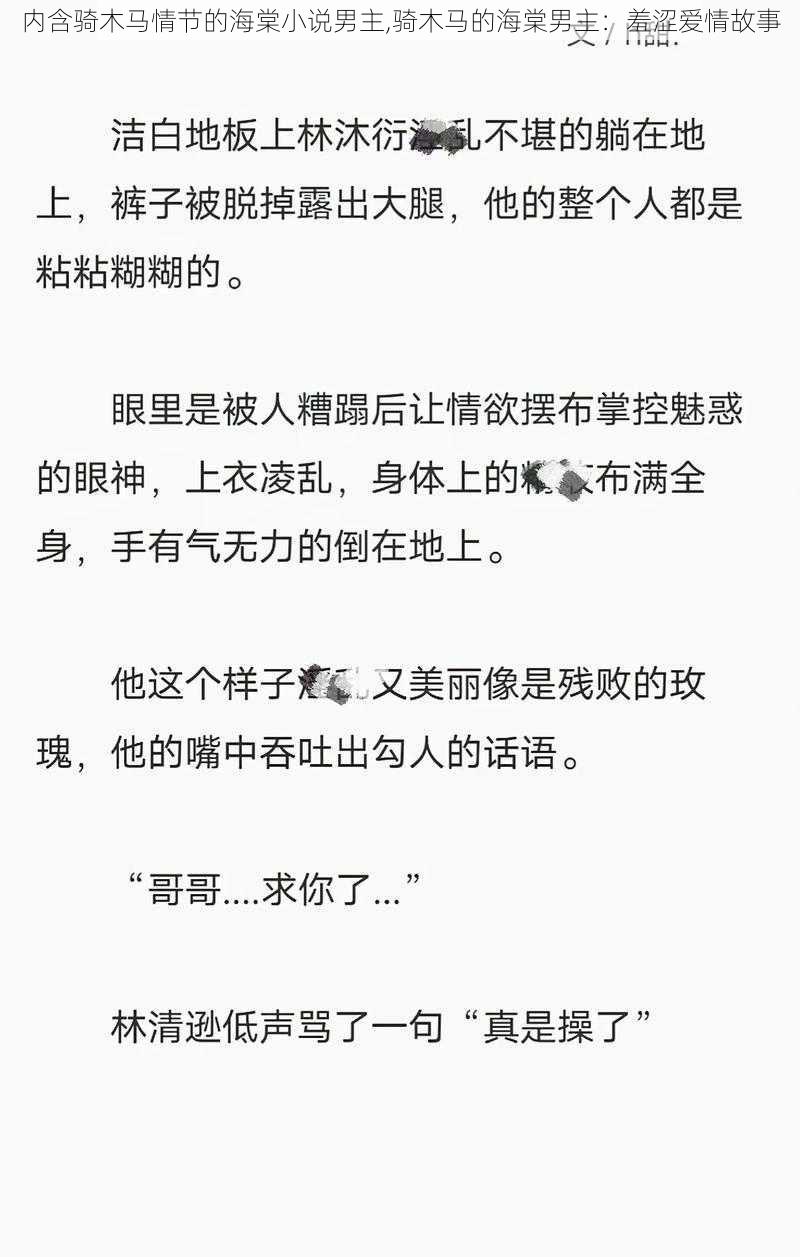 内含骑木马情节的海棠小说男主,骑木马的海棠男主：羞涩爱情故事