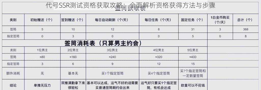 代号SSR测试资格获取攻略：全面解析资格获得方法与步骤