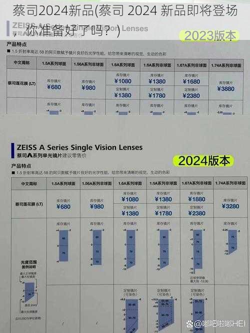 蔡司2024新品(蔡司 2024 新品即将登场，你准备好了吗？)