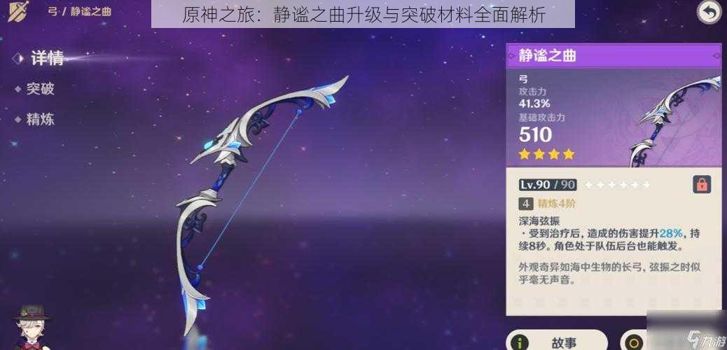 原神之旅:静谧之曲升级与突破材料全面解析