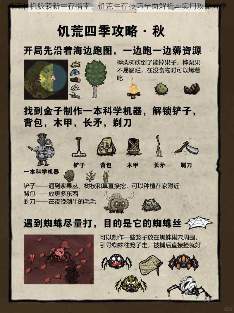 饥荒联机版萌新生存指南:饥荒生存技巧全面解析与实用攻略分享