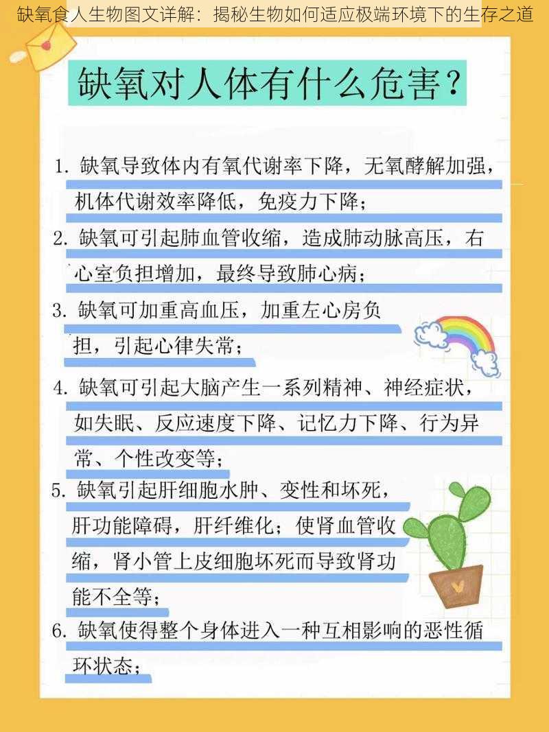 缺氧食人生物图文详解:揭秘生物如何适应极端环境下的生存之道