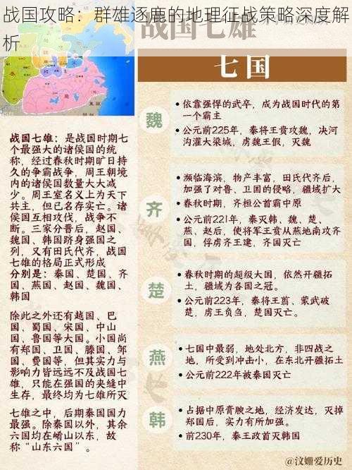 战国攻略：群雄逐鹿的地理征战策略深度解析