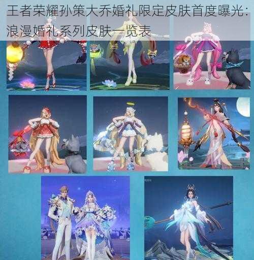 王者荣耀孙策大乔婚礼限定皮肤首度曝光:浪漫婚礼系列皮肤一览表