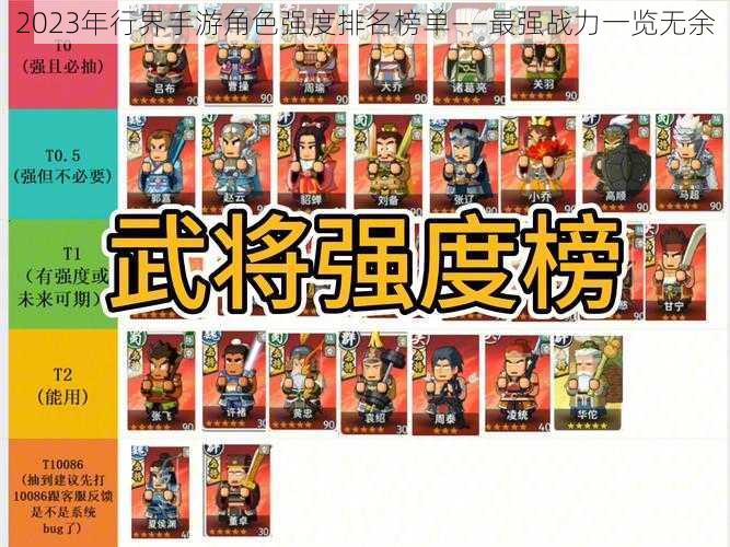 2023年行界手游角色强度排名榜单——最强战力一览无余