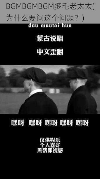 BGMBGMBGM多毛老太太(为什么要问这个问题？)