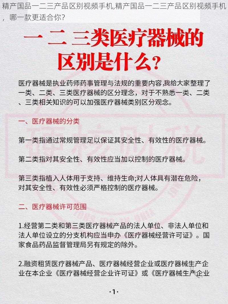 精产国品一二三产品区别视频手机,精产国品一二三产品区别视频手机，哪一款更适合你？