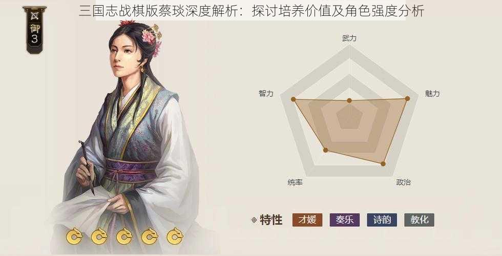 三国志战棋版蔡琰深度解析：探讨培养价值及角色强度分析