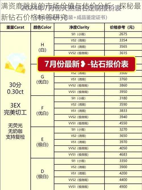 满资鹿跳跳的市场价值与估价分析：探秘最新钻石价格标签研究