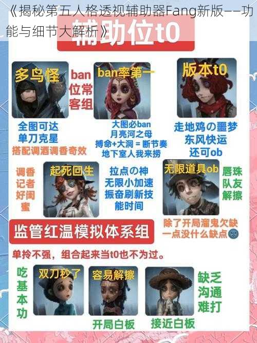 《揭秘第五人格透视辅助器Fang新版——功能与细节大解析》