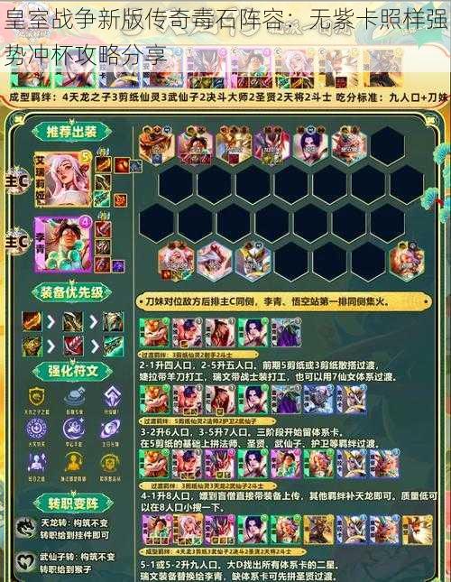 皇室战争新版传奇毒石阵容:无紫卡照样强势冲杯攻略分享