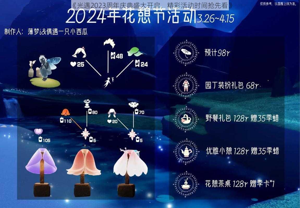 《光遇2023周年庆典盛大开启，精彩活动时间抢先看》